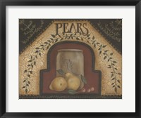 Framed Pears & Crocks