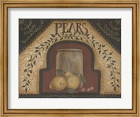 Framed Pears & Crocks
