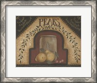Framed Pears & Crocks