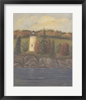 Framed Lighthouse in Autumn