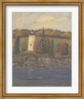 Framed Lighthouse in Autumn