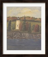 Framed Lighthouse in Autumn