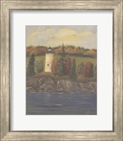 Framed Lighthouse in Autumn