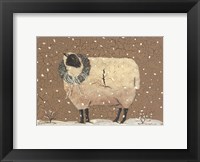 Framed Christmas Sheep