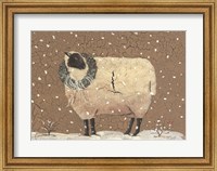 Framed Christmas Sheep
