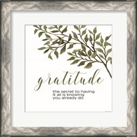 Framed 'Gratitude' border=