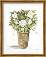 Framed Peony Basket