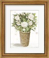 Framed Peony Basket