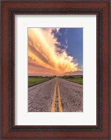 Framed Road and Sky Meeting