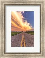 Framed Road and Sky Meeting