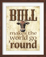 Framed Bull Makes the World Go 'Round