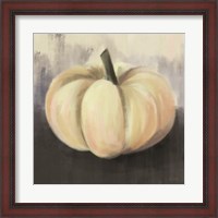 Framed White Rustic Pumpkin