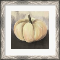 Framed White Rustic Pumpkin