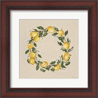 Framed Lemon Wreath