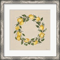 Framed Lemon Wreath