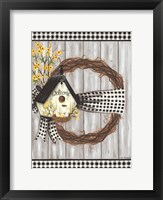 Framed Spring Welcome Wreath