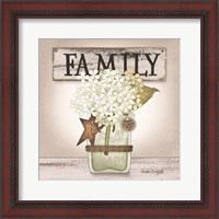 Framed Hydrangea in Jar