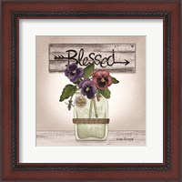 Framed Pansy Blessing