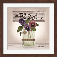 Framed Pansy Blessing