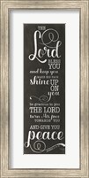 Framed May the Lord Bless You (black)