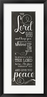 Framed May the Lord Bless You (black)