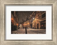 Framed Nighttime City Street 3