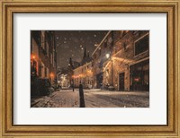 Framed Nighttime City Street 3