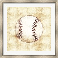 Framed Baseball Sketch