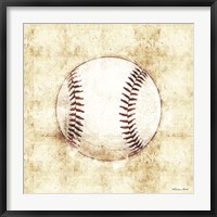 Framed Baseball Sketch