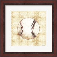 Framed 'Baseball Sketch' border=
