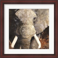 Framed Mandala Elephant