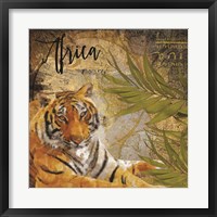 Framed Taste of Africa Tiger