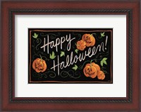 Framed Happy Halloween Jack O Lanterns