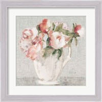 Framed 'Cottage Bouquet III Light' border=