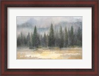 Framed Misty Pines