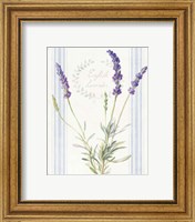 Framed 'Floursack Lavender IV' border=