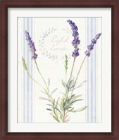 Framed Floursack Lavender IV