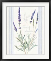 Framed Floursack Lavender I
