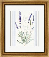 Framed Floursack Lavender I