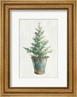 Framed White and Bright Christmas Tree I