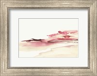 Framed Pink Coastal Sunset