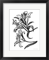 Ink Lilies II Framed Print