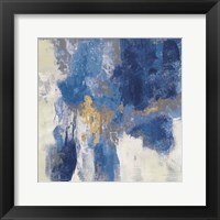 Framed Sparkle Abstract II Blue