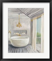 Framed Attic Bathroom II Gray