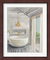 Framed Attic Bathroom II Gray