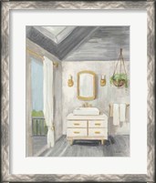 Framed Attic Bathroom I Gray