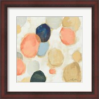 Framed Painted Pebbles II Boho