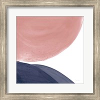 Framed Pools of Navy Pink II