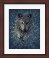 Framed Running Wolf