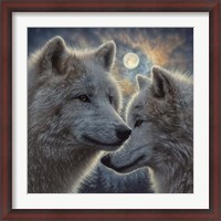 Framed Moonlight Wolf Mates